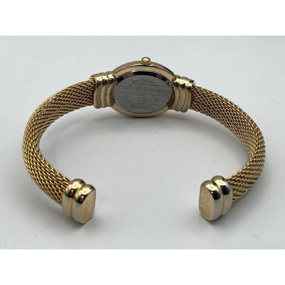 Alto Quartz Cuff Bracelet Womens Watch 22mm - Fresh Battery - Marble Like Face - Picture 4 of 10